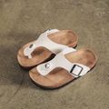 Family Matching Thong Slingback Footbed Sandal Creamy White image 1