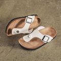 Family Matching Thong Slingback Footbed Sandal Creamy White image 3