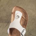 Family Matching Thong Slingback Footbed Sandal Creamy White