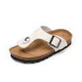 Family Matching Thong Slingback Footbed Sandal Creamy White