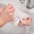 10-pack Fish Scale Embossed Cleaning Gloves Wet and Dry Non-Woven Dusting Gloves Household Cleaning Tools White