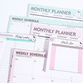 20 Sheets Weekly Planner Notepad Tear-Off Day Planner Note Pad To-Do List Habit Tracker Memo Light Green