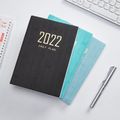 2022 englisches Agenda-Notizbuch 365 Tage Zeitplan Buch Monatsindex Notizbuch Notizblock Tagesplan Wochenplan Monatsplan rosa
