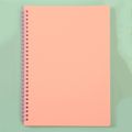 A5 Spiral Notebook Simple Plain Wirebound Journal Notepad Office School Supply Stationery Light Pink