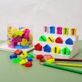 8 عبوات من براية أقلام متعددة الألوان محمولة باليد للأطفال البالغين والمدرسة والمكتب والمنزل (لون عشوائي) متعدد الألوان image 1