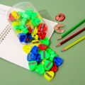 8 عبوات من براية أقلام متعددة الألوان محمولة باليد للأطفال البالغين والمدرسة والمكتب والمنزل (لون عشوائي) متعدد الألوان image 4