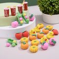 7-pack Cute Fruit Vegetable Shaped Erasers Toys Gifts for Classroom Prizes Game Reward Party Favors Multi-color