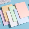 A5 Spiral Notebook Morandi Wirebound Premium Lined Paper Journal Notepad Office School Supply Stationery White