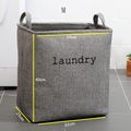 Laundry Basket Collapsible Clothes Basket Large Capacity Dirty Clothes Hamper with Thick Handles for Clothes Toys Dark Grey image 2