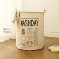 Laundry Basket Collapsible Clothes Basket Waterproof Foldable Dirty Clothes Hamper for Clothes Toys Books White image 4
