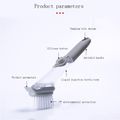 2 In 1 Long Handle Pot Brush Dish Bowl Washing Cleaning Brush Household Cleaning Tools Light Grey image 1