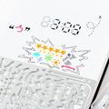 3-pack Metal Stencil Bookmark DIY Stencil Templates for Engraving Painting Scrapbooking Silver