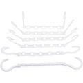 1-pack Magic Hangers Space Saving Clothes Hangers 360° Rotatable Plastic Hangers with 5 Holes White image 1