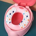 Toilet Seat Paste Sticky Washable Plush Warm Toilet Seat Stickers Toilet Mat Seat Self-Adhesive Cushion Can Be Freely Cropped Turquoise