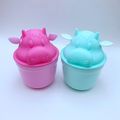 Baby Cartoon Shampoo Cup Kids Shampoo Rinse Cup Shower Sprinkler Spoon Bathroom Accessories Pink image 3