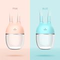 Baby Nasal Aspirator Convenient Safe Newborn Nasal Suction Device Nose Cleaner PC Cup Kids Healthy Care Products Pink image 2