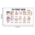 Baby Frame My First Year Photo Moments Baby Keepsake Picture Frame Nursery Decor Baby Milestone Picture Frames Apricot image 1