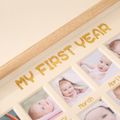 Baby Frame My First Year Photo Moments Baby Keepsake Picture Frame Nursery Decor Baby Milestone Picture Frames Apricot image 2