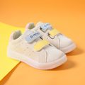 Toddler Colorblock Dual Velcro LED Casual Shoes Light Pink image 4