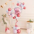 kit de arco de balão redondo decoração círculo suporte de balão coluna para festa de aniversário decoração de fundo de foto de casamento Branco
