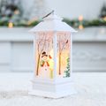 lanterna di natale luce candeliere lampada buon natale decorazioni albero di natale ornamenti Bianco image 1