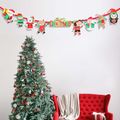Christmas Banner Bunting Garland Decorations Xmas Party Flags Hanging Decoration Supplies Light Green image 2
