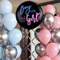 33-pack Baby Gender Reveal Balloons Blue Pink Black Silver Balloons for Baby Shower Gender Reveal Party Supplies Decor Multi-color