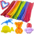 100Pcs Colorful Long Twisting Balloons Latex DIY Making Magic Balloons Multi-color image 2