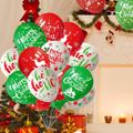 50Pcs Christmas Balloons Set 10 Inch Red Green White Balloons for Xmas Party Decorations Ornaments Multi-color image 2