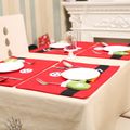 Christmas Placemat Non-Woven Dining Table Mat Xmas Kitchen Decoration Multi-color image 4