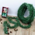 5.5M Christmas Artificial Pine Fir Wreath Garland Rattan Banner Green Xmas Decor for Home Indoor Outdoor Green image 3