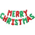 16 بوصة عيد الميلاد شعار تصميم بالون مجموعة الألومنيوم احباط بالونات ديكور حفلة عيد الميلاد متعدد الألوان image 1