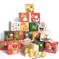 24pcs Christmas Pattern Gift Box No. 1-24 Xmas Candy Box Multi-color image 3
