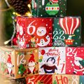 24pcs Christmas Pattern Gift Box No. 1-24 Xmas Candy Box Multi-color image 3