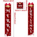 Christmas Door Decoration Porch Sign Banners Xmas Home Hanging Banner Decor (1 Couplet & 1 Banner) Multi-color image 5