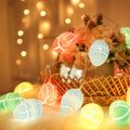 Easter 10 LED Egg String Lights for Indoor Outdoor Easter Party Holiday Decor Multi-color image 4