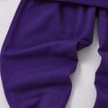 2pcs Toddler Boy/Girl Trendy Colorblock Hoodie Sweatshirt and Pants Set Purple image 5