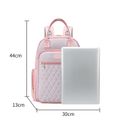 Mochila bolsa de fraldas mochila de grande capacidade multifuncional alça de viagem mochila com fivela de carrinho Rosa image 1