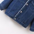 Toddler Boy Trendy Fleece Lined Denim Lapel Collar Jacket Blue image 2