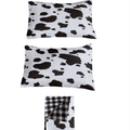 3 Piece Kid Cow Print Duvet Cover Set 1 Duvet Cover & 2 Pillowcases Cartoon Bedding Set Black/White image 4