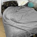 einfarbige, flauschige Decke, dunkelgraue Couch, Schlafsofa, kuschelige, weiche Plüschdecke für alle Jahreszeiten dunkelgrau image 2