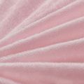 3 Piece Solid Plush Bedding Set 1 Fuzzy Fleece Duvet Cover & 2 Pillow Cases Light Pink image 4