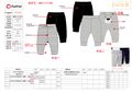 2-Pack Baby Girl/Boy Dog Print/Stripe/Solid Color Elasticized Cotton Pants BlackandWhite image 2