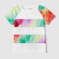Mosaic Tie Dyed Color Block Family Matching Sets Multi-color