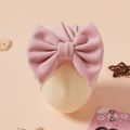 Baby Solid Bowknot Hat Light Pink image 2