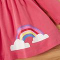 2-piece Baby / Toddler Girl Rainbow Print Top and Unicorn Pants Set Pink image 5