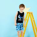 Baby / Toddler Cartoon Shark Print Tank and Shorts Set Black