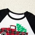 Family Matching Plaid Truck Carrying Christmas Tree Pajamas Sets (Flame Resistant) Multi-color image 4