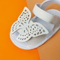 Baby / Toddler Solid Butterfly Velcro Closure Sandals White