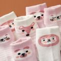 5-pack Baby / Toddler / Kid Animal Solid Socks Pink image 2
